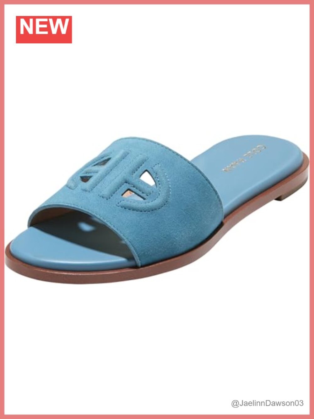 Cole Haan Women's Flynn Logo Slide Mule Loafers Leather Suede